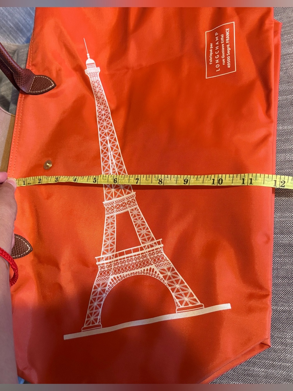 Longchamp Le Pliage Limited Edition Eiffel Tower - Orange - Picture 7 of 10